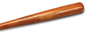 Exceptional 1930s Babe Ruth Signed Bat PSA/DNA Mint 9